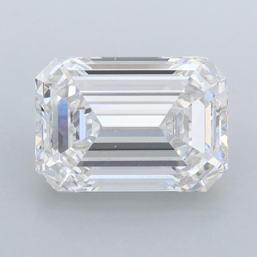 2.08ct F VS1 Rare Carat Ideal Cut Emerald Lab Grown Diamond