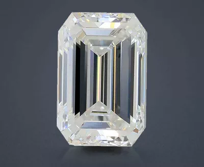 3.50ct E SI1 Rare Carat Ideal Cut Emerald Lab Grown Diamond