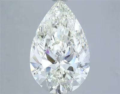 5.01ct J VS1 Rare Carat Ideal Cut Pear Diamond