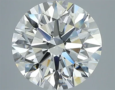 3.02ct F SI1 Rare Carat Ideal Cut Round Diamond