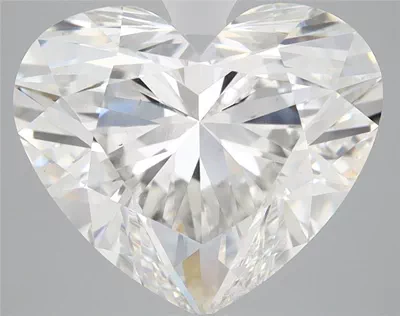 5.05ct F VS1 Rare Carat Ideal Cut Heart Lab Grown Diamond
