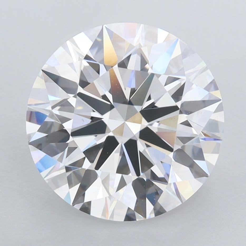 4.10ct D FL Rare Carat Ideal Cut Round Lab Grown Diamond