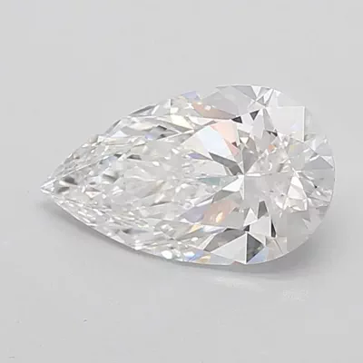 5.06ct E VVS2 Rare Carat Ideal Cut Pear Lab Grown Diamond