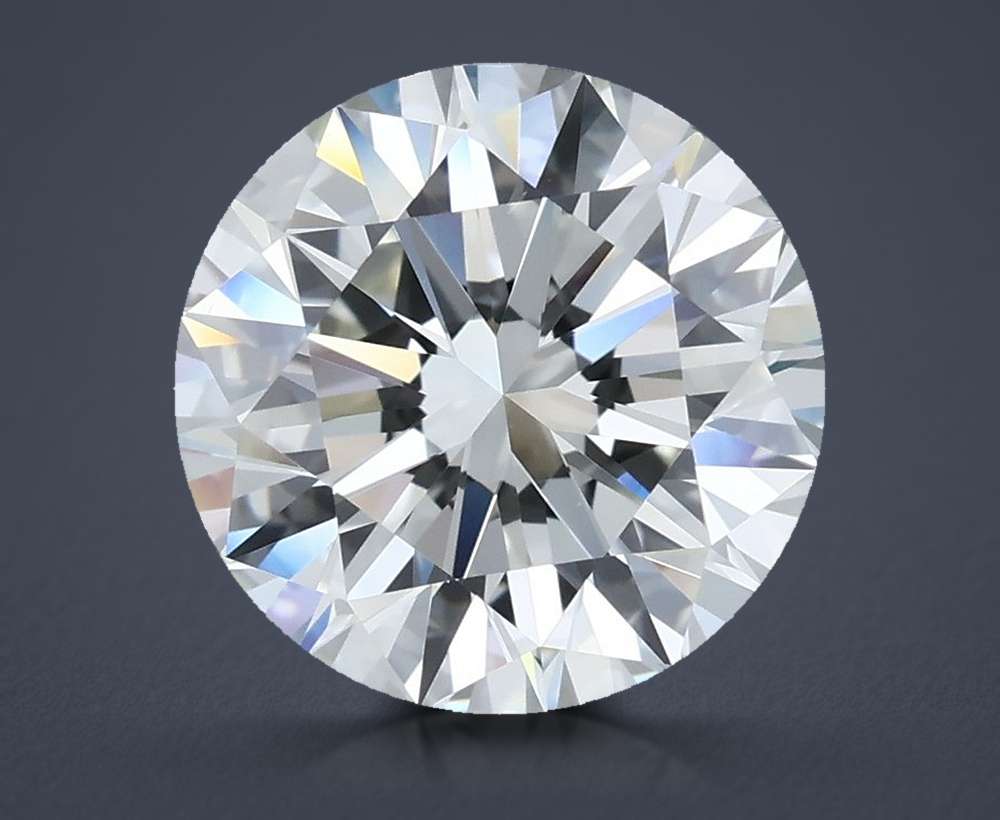 3.00ct K VS2 Rare Carat Ideal Cut Round Diamond