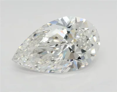 2.91ct F VVS2 Rare Carat Ideal Cut Pear Lab Grown Diamond