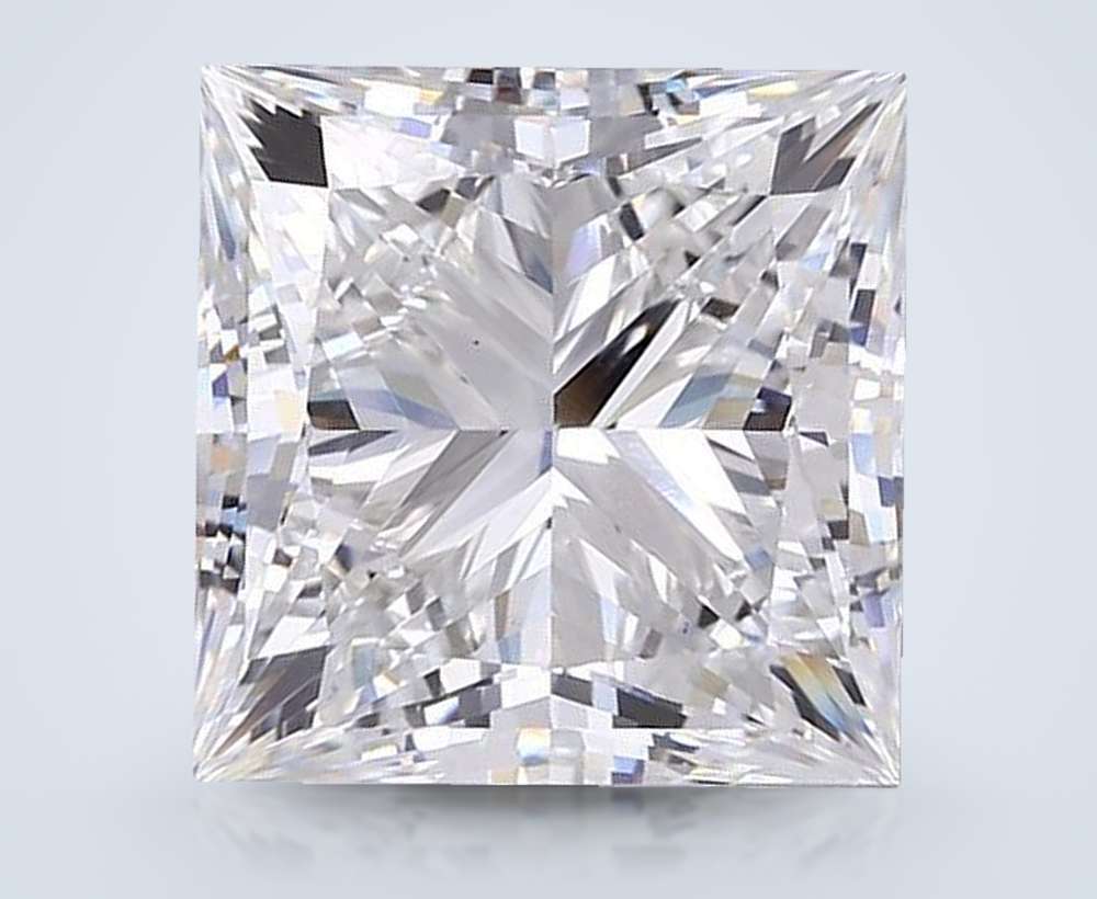 11.07ct F VS1 Rare Carat Ideal Cut Princess Lab Grown Diamond