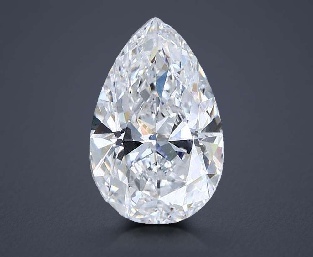 6.33ct E IF Rare Carat Ideal Cut Pear Diamond