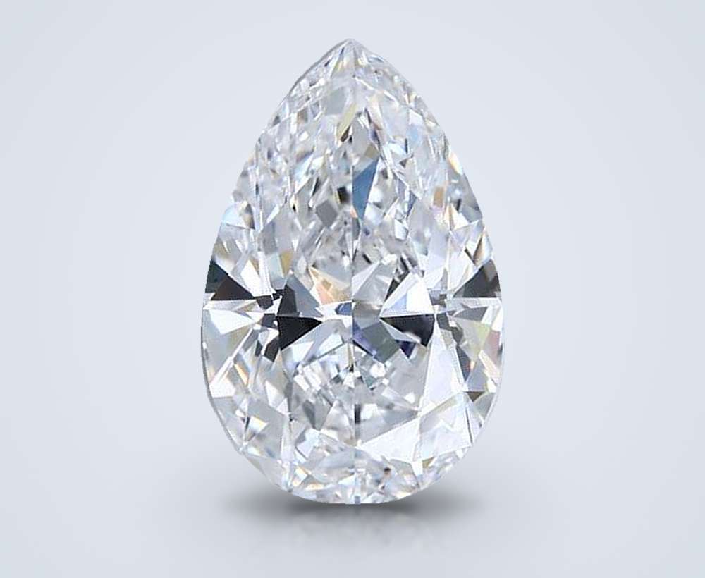 6.33ct E IF Rare Carat Ideal Cut Pear Diamond
