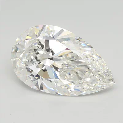 7.03ct E VS1 Rare Carat Ideal Cut Pear Lab Grown Diamond