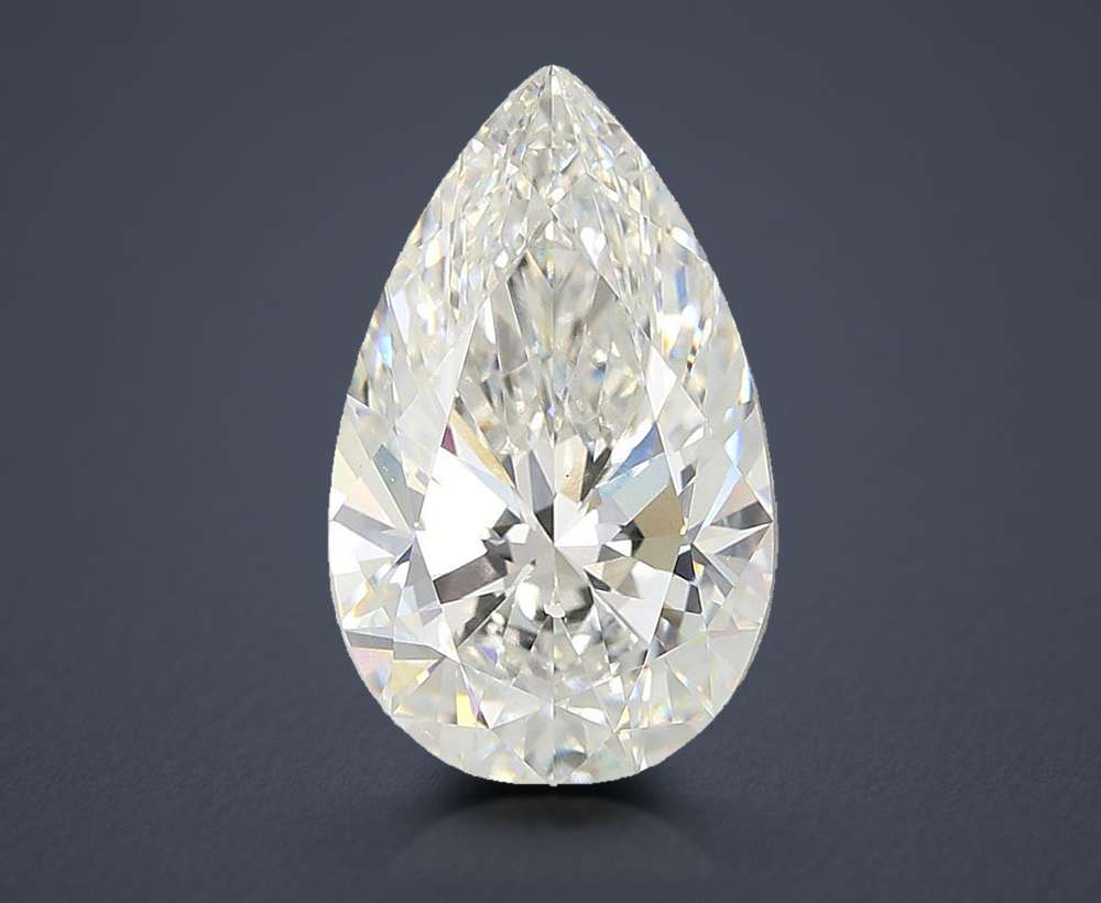 7.03ct E VS1 Rare Carat Ideal Cut Pear Lab Grown Diamond