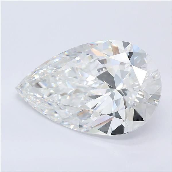 9.02ct E VVS2 Rare Carat Ideal Cut Pear Lab Grown Diamond