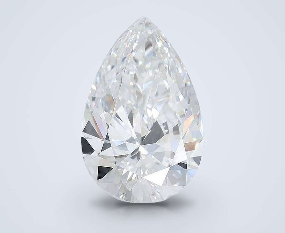 9.02ct E VVS2 Rare Carat Ideal Cut Pear Lab Grown Diamond