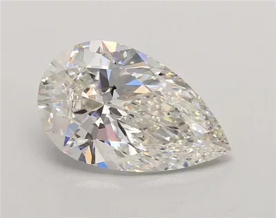 5.03ct F VS1 Rare Carat Ideal Cut Pear Lab Grown Diamond