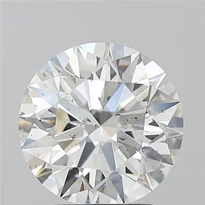 2.51ct G SI2 Rare Carat Ideal Cut Round Diamond