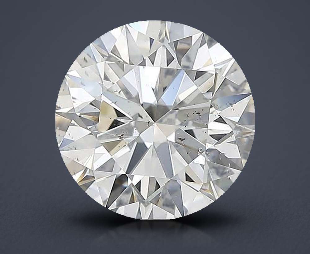 2.51ct G SI2 Rare Carat Ideal Cut Round Diamond