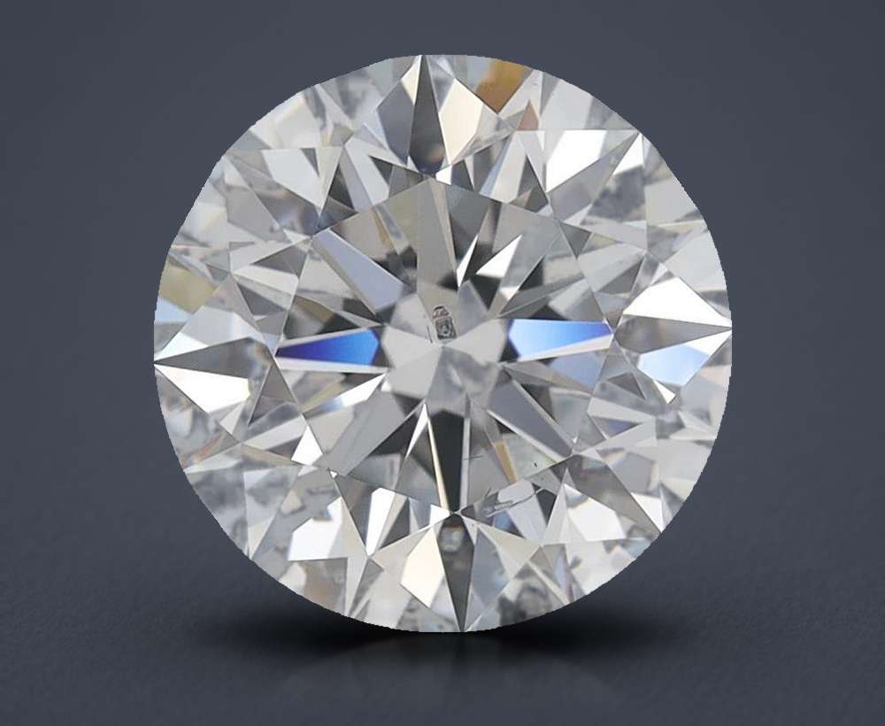 3.20ct F SI2 Excellent Cut Round Lab Grown Diamond
