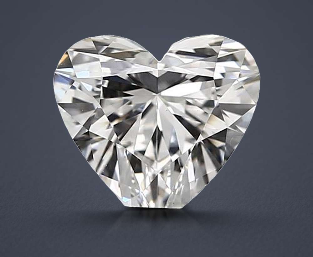 1.53ct G VS1 Rare Carat Ideal Cut Heart Lab Grown Diamond