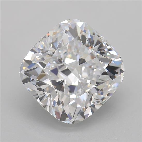 4.24ct D VVS2 Rare Carat Ideal Cut Cushion Lab Grown Diamond