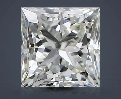 0.51ct K VS2 Rare Carat Ideal Cut Princess Diamond
