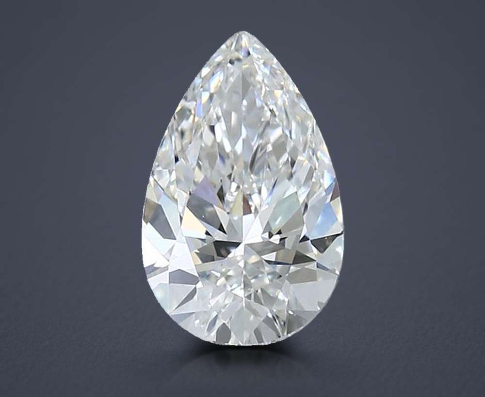 1.52ct E VS1 Rare Carat Ideal Cut Pear Lab Grown Diamond