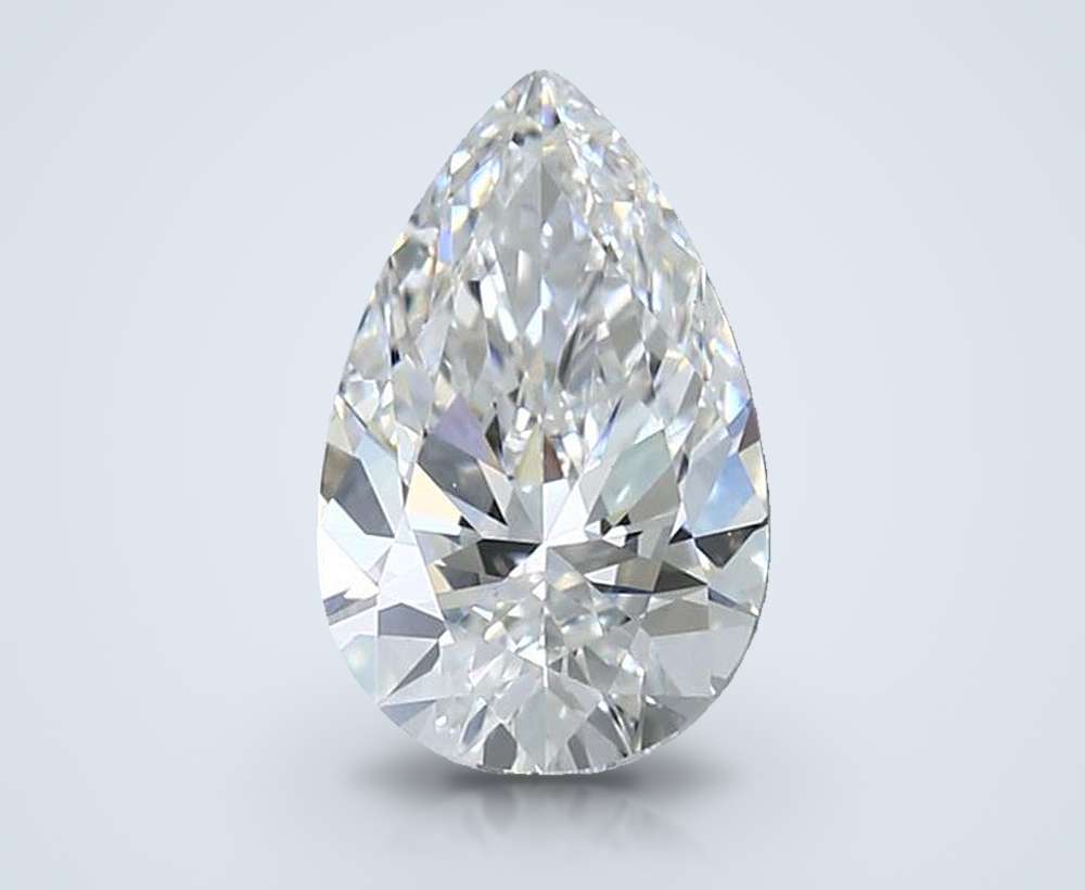 1.52ct E VS1 Rare Carat Ideal Cut Pear Lab Grown Diamond