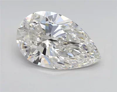 2.77ct F VVS2 Rare Carat Ideal Cut Pear Lab Grown Diamond