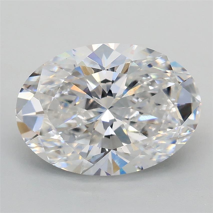 3.03ct D VS1 Rare Carat Ideal Cut Oval Lab Grown Diamond
