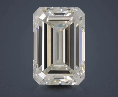 6.02ct F VS1 Rare Carat Ideal Cut Emerald Lab Grown Diamond