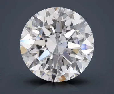 3.28ct E SI2 Excellent Cut Round Lab Grown Diamond