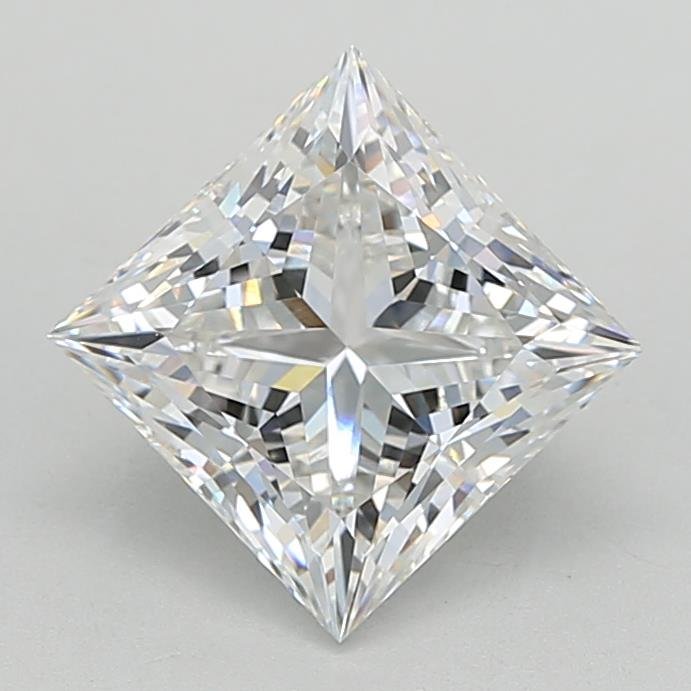 3.03ct E VVS2 Rare Carat Ideal Cut Princess Lab Grown Diamond