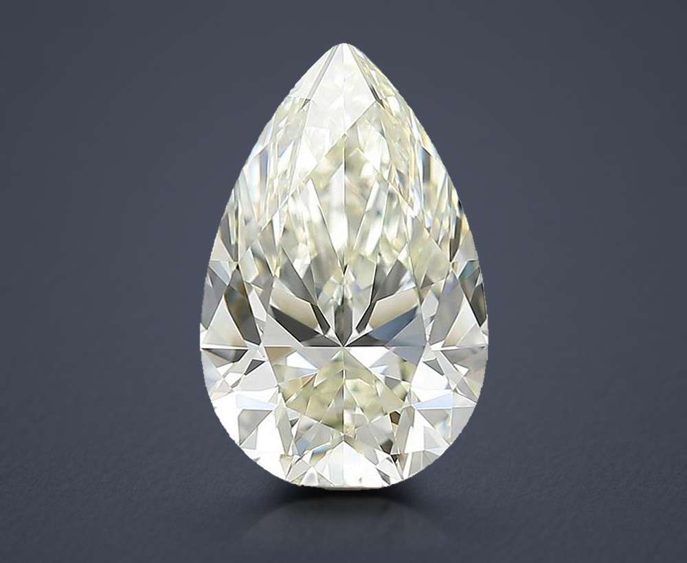 2.06ct K IF Rare Carat Ideal Cut Pear Diamond