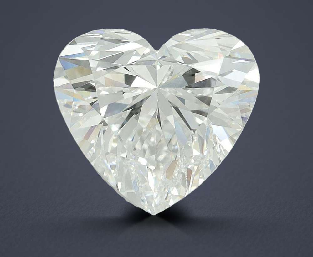6.07ct E VVS2 Rare Carat Ideal Cut Heart Lab Grown Diamond