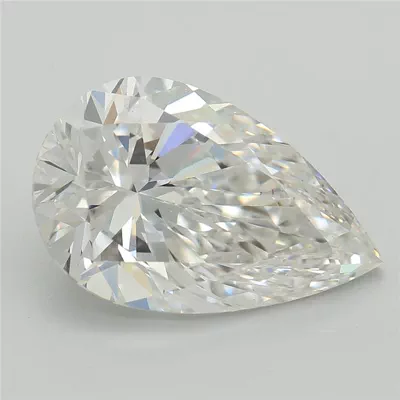 3.07ct E VS2 Rare Carat Ideal Cut Pear Lab Grown Diamond