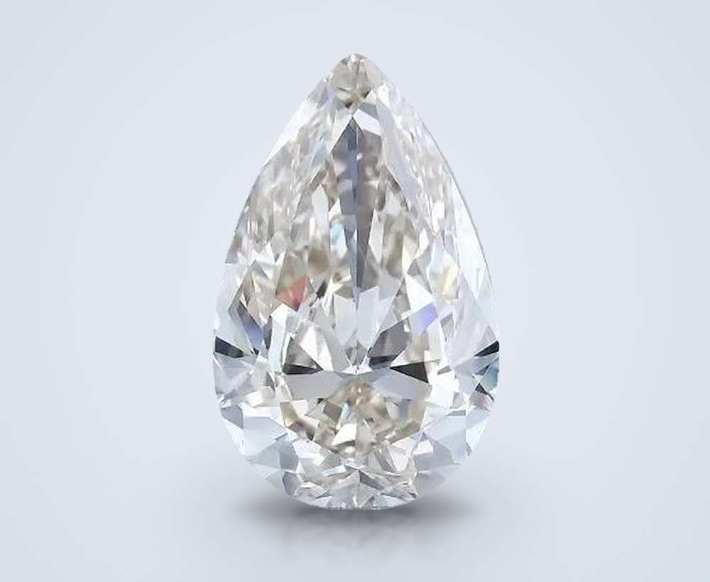 9.01ct J VVS2 Rare Carat Ideal Cut Pear Diamond