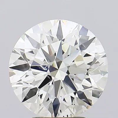 4.00ct I SI2 Rare Carat Ideal Cut Round Diamond