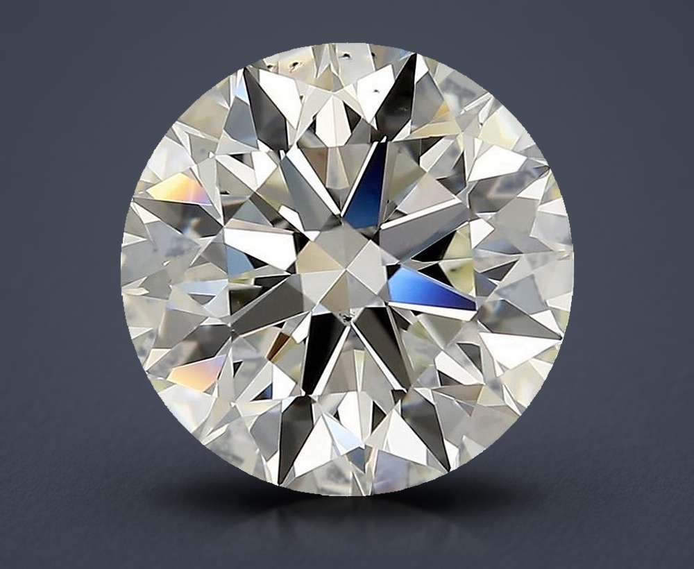 2.71ct J VS2 Rare Carat Ideal Cut Round Diamond