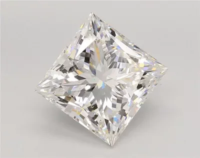 5.06ct F VS2 Rare Carat Ideal Cut Princess Lab Grown Diamond