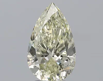 3.01ct K SI2 Rare Carat Ideal Cut Pear Diamond