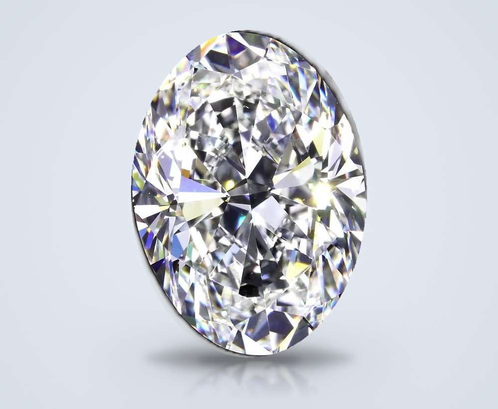 7.01ct G VS1 Rare Carat Ideal Cut Oval Diamond