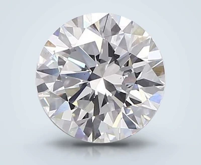 3.08ct F VS2 Rare Carat Ideal Cut Round Lab Grown Diamond