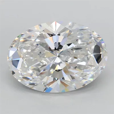 3.08ct E VVS2 Rare Carat Ideal Cut Oval Lab Grown Diamond
