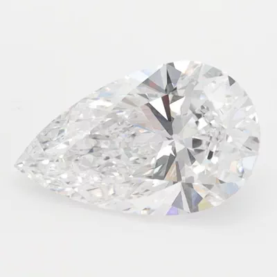 1.58ct D VVS2 Rare Carat Ideal Cut Pear Lab Grown Diamond