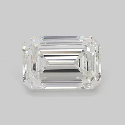 4.56ct F VS1 Rare Carat Ideal Cut Emerald Lab Grown Diamond