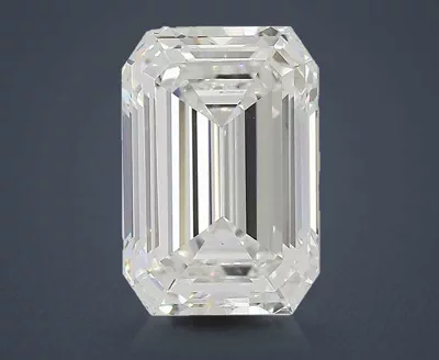 4.56ct F VS1 Rare Carat Ideal Cut Emerald Lab Grown Diamond