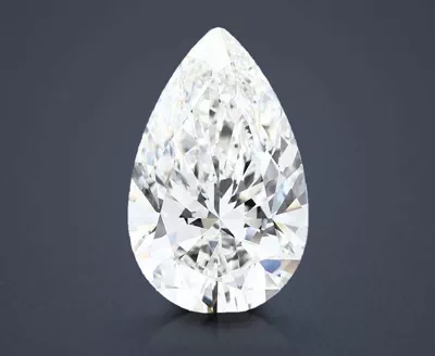 12.09ct F VVS2 Rare Carat Ideal Cut Pear Lab Grown Diamond