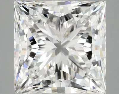 7.77ct E VVS2 Rare Carat Ideal Cut Princess Lab Grown Diamond