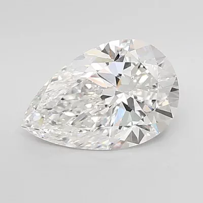 4.01ct F VVS2 Rare Carat Ideal Cut Pear Lab Grown Diamond