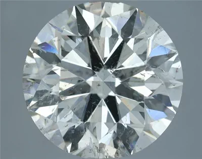 3.50ct I SI2 Rare Carat Ideal Cut Round Diamond