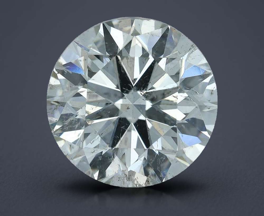 3.50ct I SI2 Rare Carat Ideal Cut Round Diamond