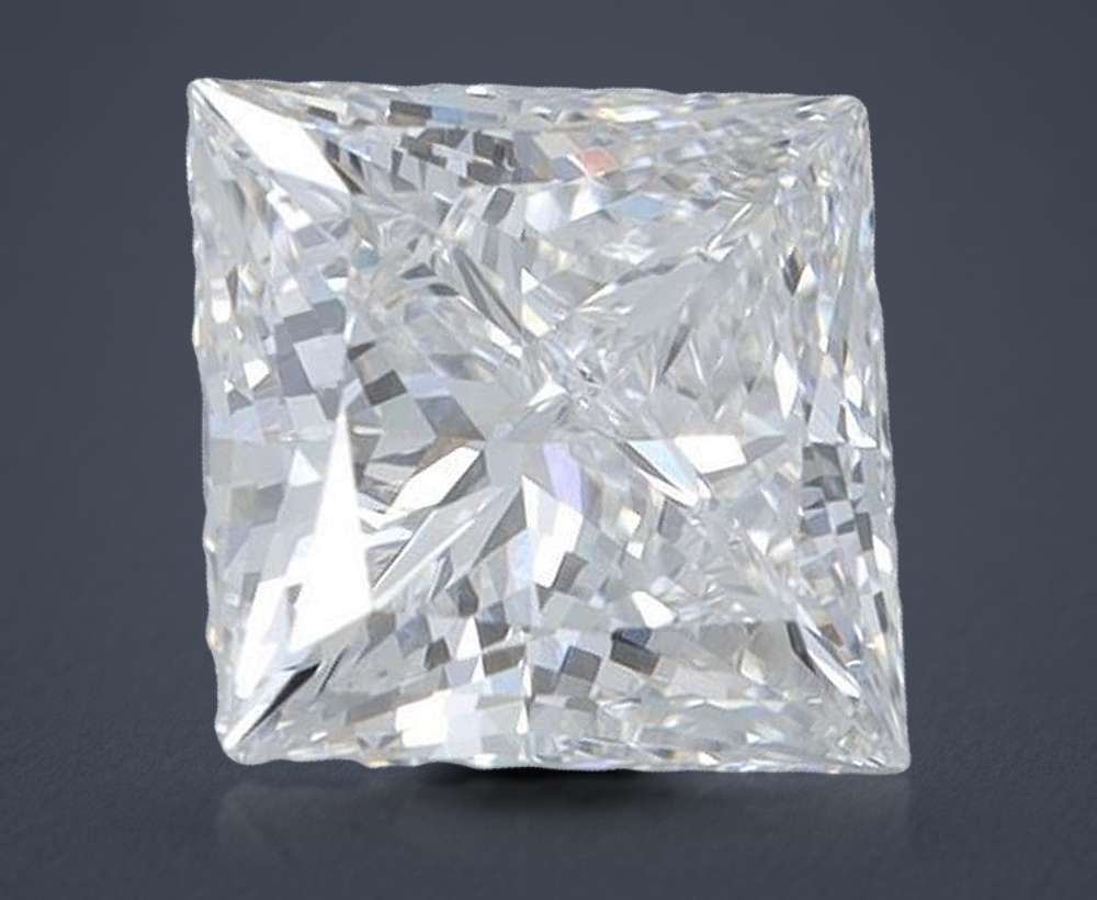 1.96ct E VVS2 Rare Carat Ideal Cut Princess Lab Grown Diamond